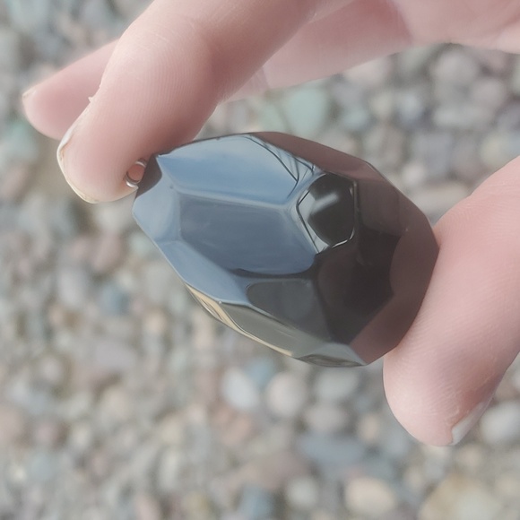 New Faceted Green & Black Fire Agate Pendant. - Picture 15 of 15